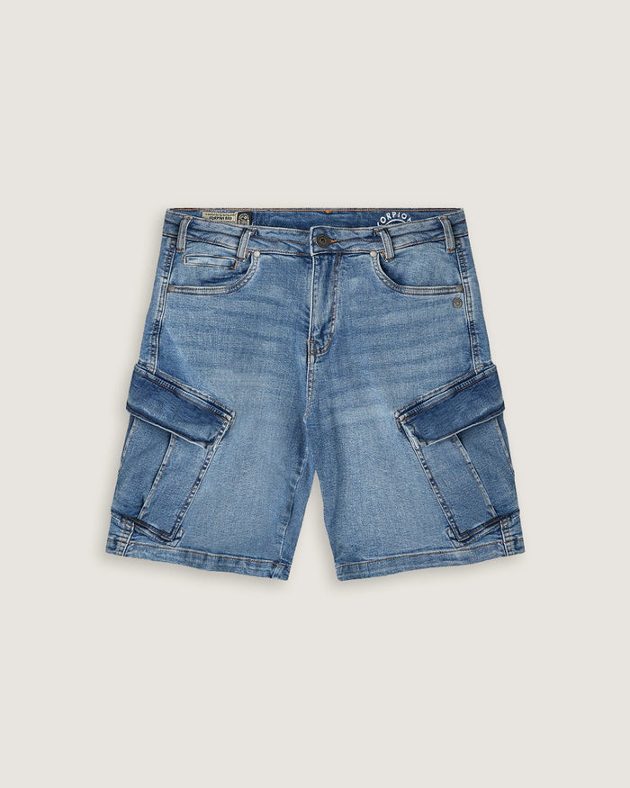 Bermuda cargo in denim bambino - Scorpion Bay