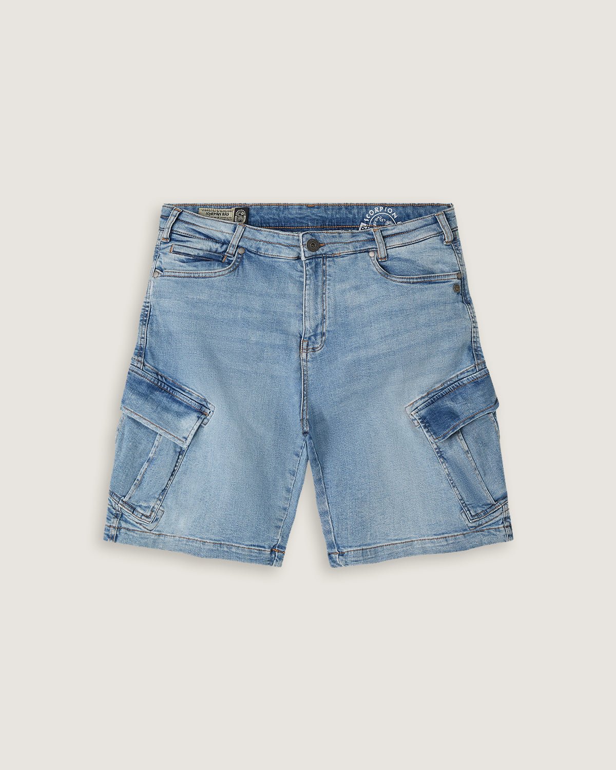 Bermuda cargo in denim uomo - Scorpion Bay