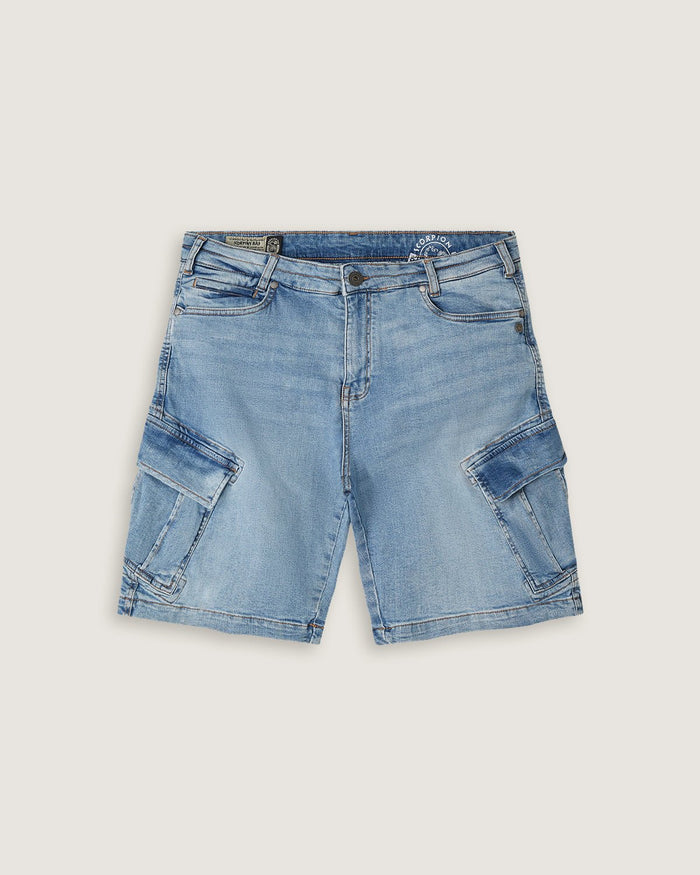 Bermuda cargo in denim uomo - Scorpion Bay