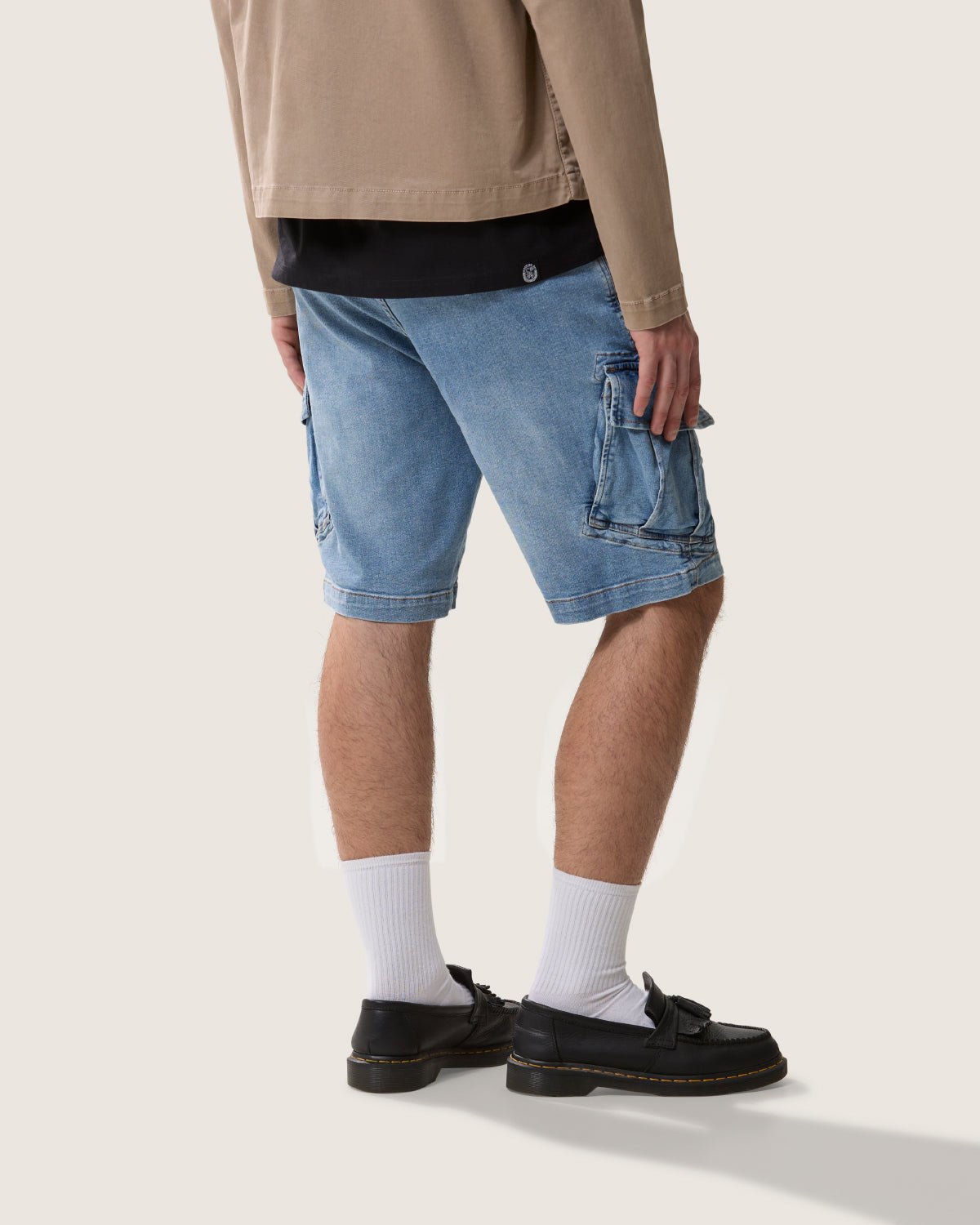 Bermuda cargo in denim uomo - Scorpion Bay