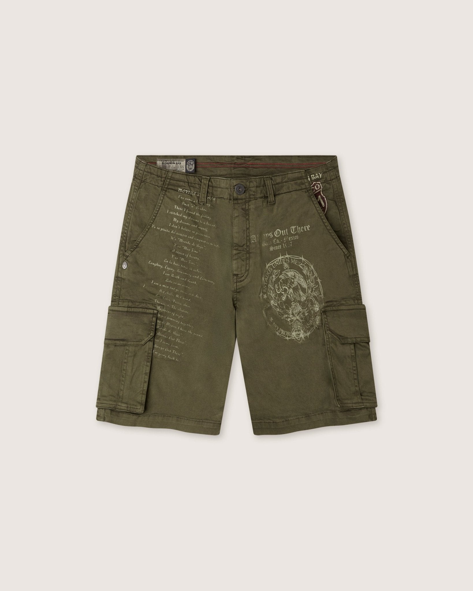 Bermuda cargo multitasca "Tattoo All Over" uomo - Scorpion Bay