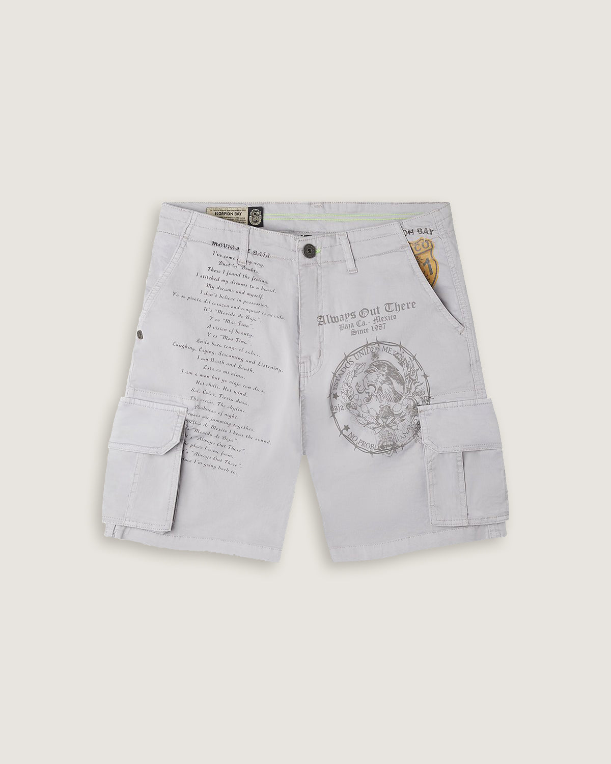 Bermuda cargo multitasca "Tattoo All Over" uomo - Scorpion Bay