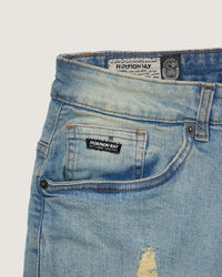 Bermuda in denim con rotture uomo - Scorpion Bay