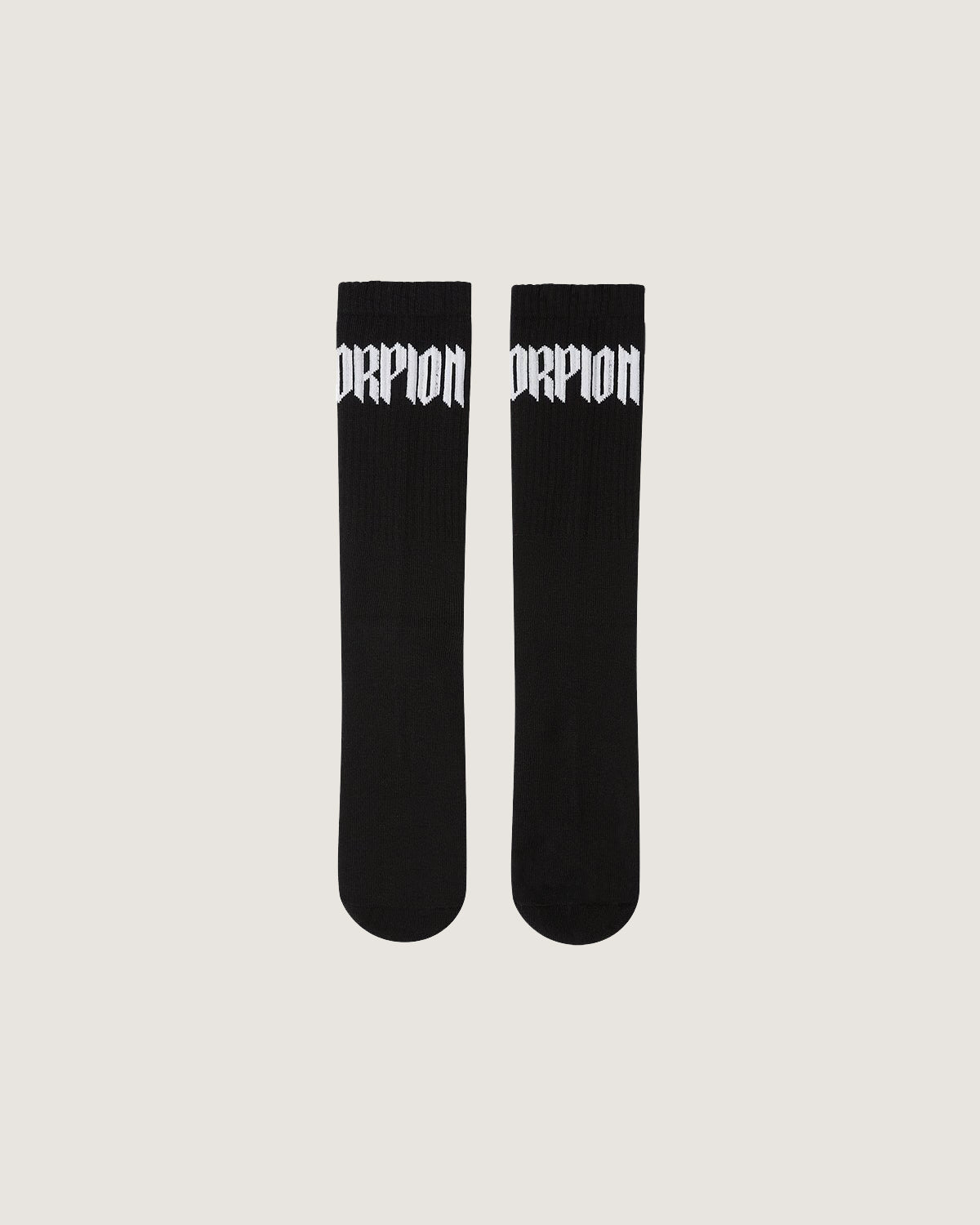 Calze mid jacquard "Gothic Lettering" - Scorpion Bay