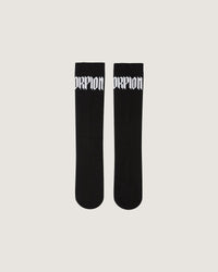 Calze mid jacquard "Gothic Lettering" - Scorpion Bay