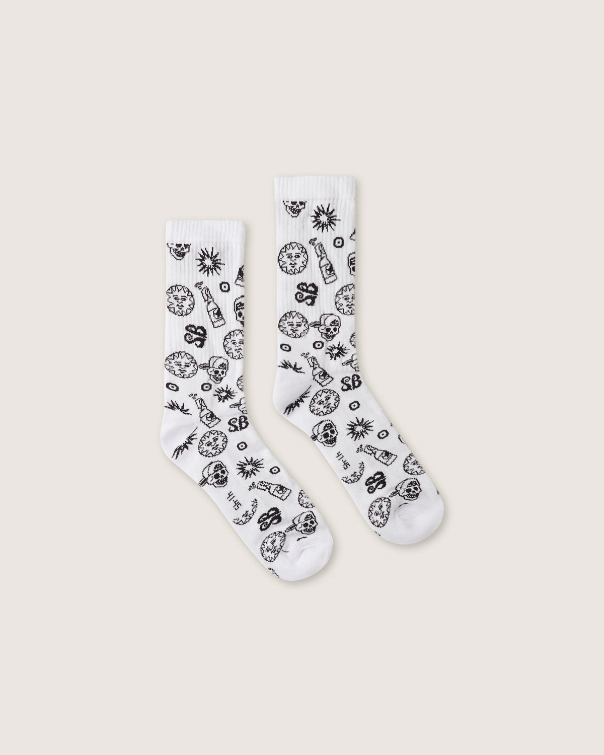 Calze mid jacquard "SB Sketched" - Scorpion Bay