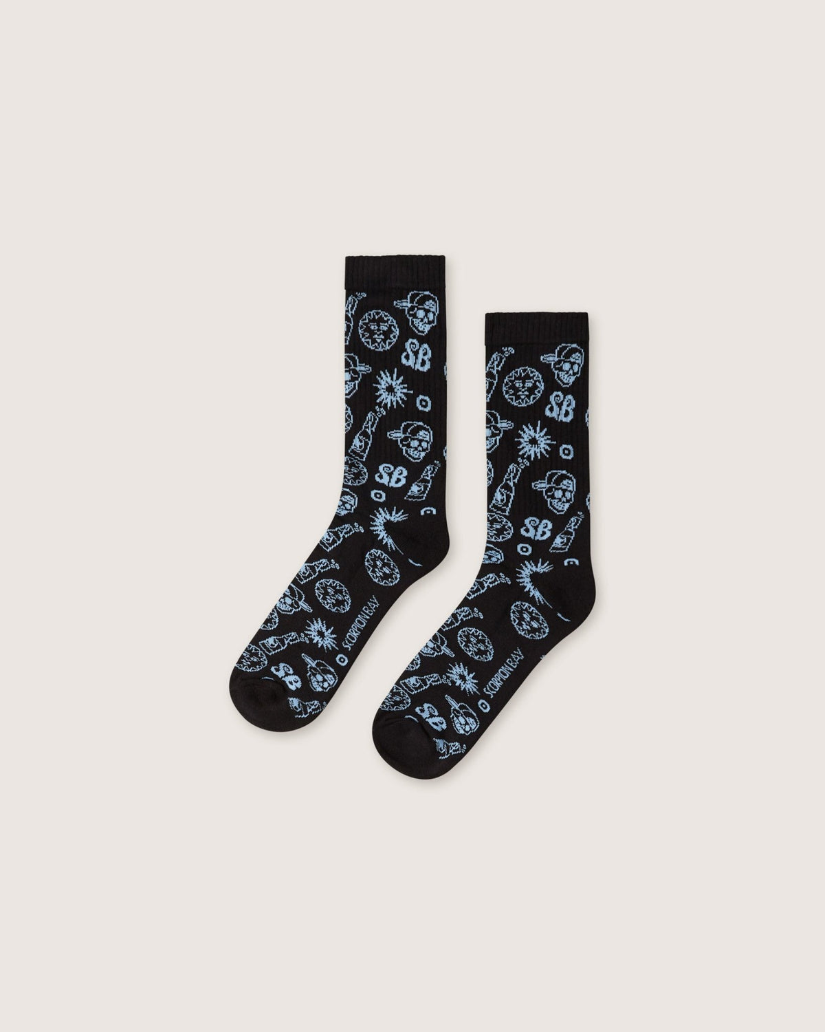 Calze mid jacquard "SB Sketched" - Scorpion Bay