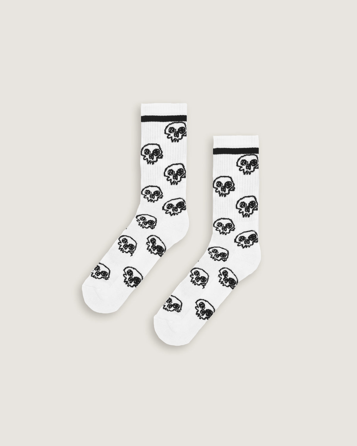 Calze mid jacquard "Sketched Skulls" - Scorpion Bay