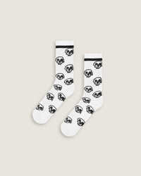 Calze mid jacquard "Sketched Skulls" - Scorpion Bay