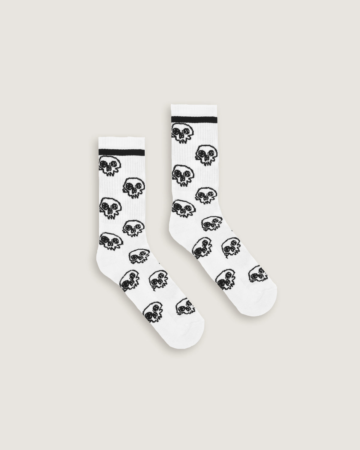 Calze mid jacquard "Sketched Skulls" - Scorpion Bay
