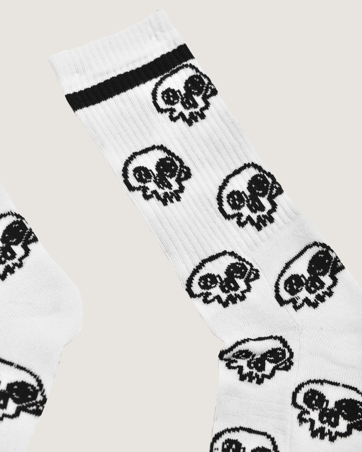 Calze mid jacquard "Sketched Skulls" - Scorpion Bay