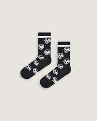 Calze mid jacquard "Sketched Skulls" - Scorpion Bay