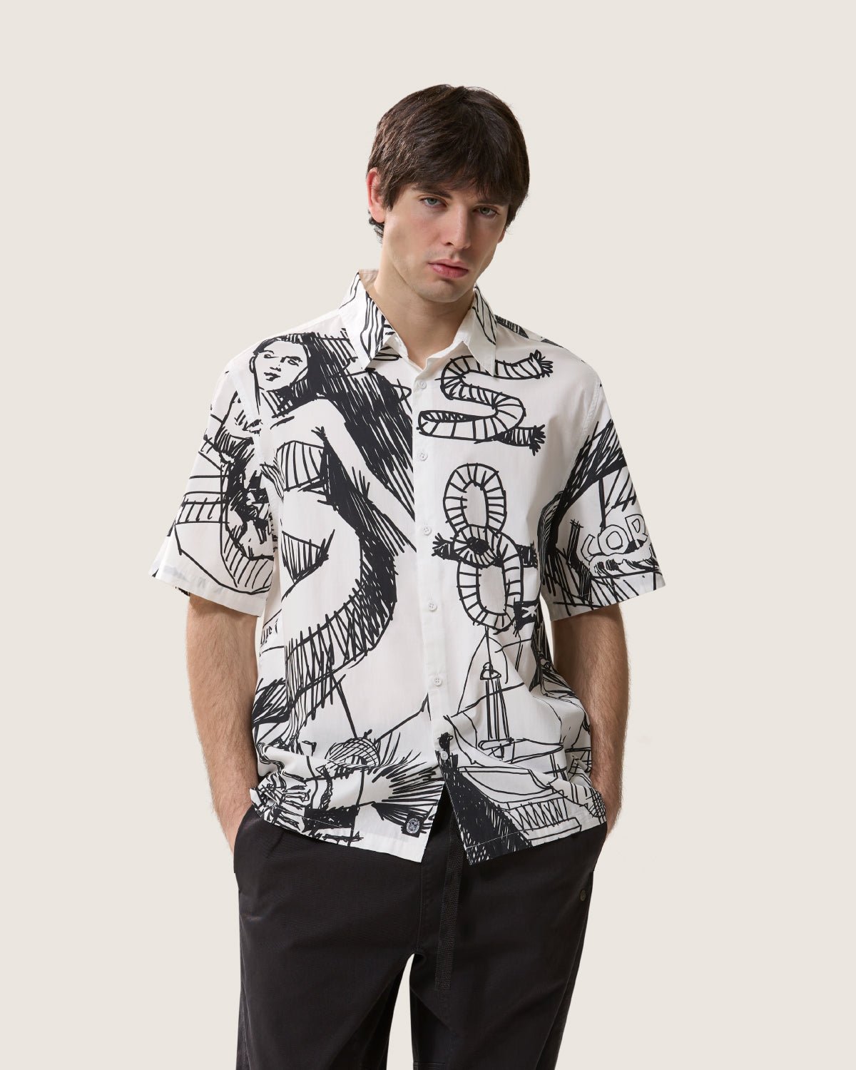 Camicia over "Bastante Temas" uomo - Scorpion Bay