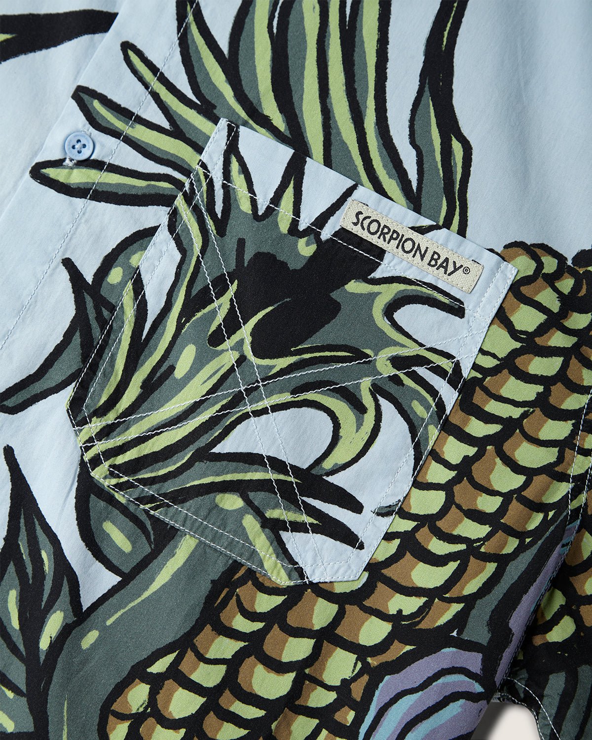 Camicia over "Mazorca Y Flores" uomo - Scorpion Bay