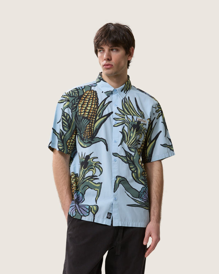Camicia over "Mazorca Y Flores" uomo - Scorpion Bay