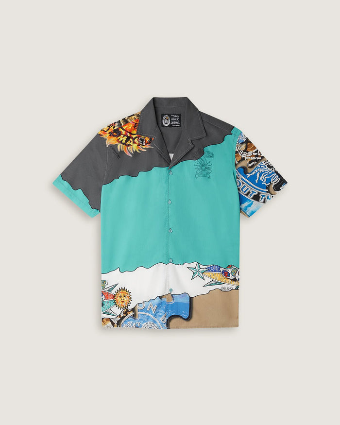 Camicia stampata "Back to the Bay" uomo - Scorpion Bay
