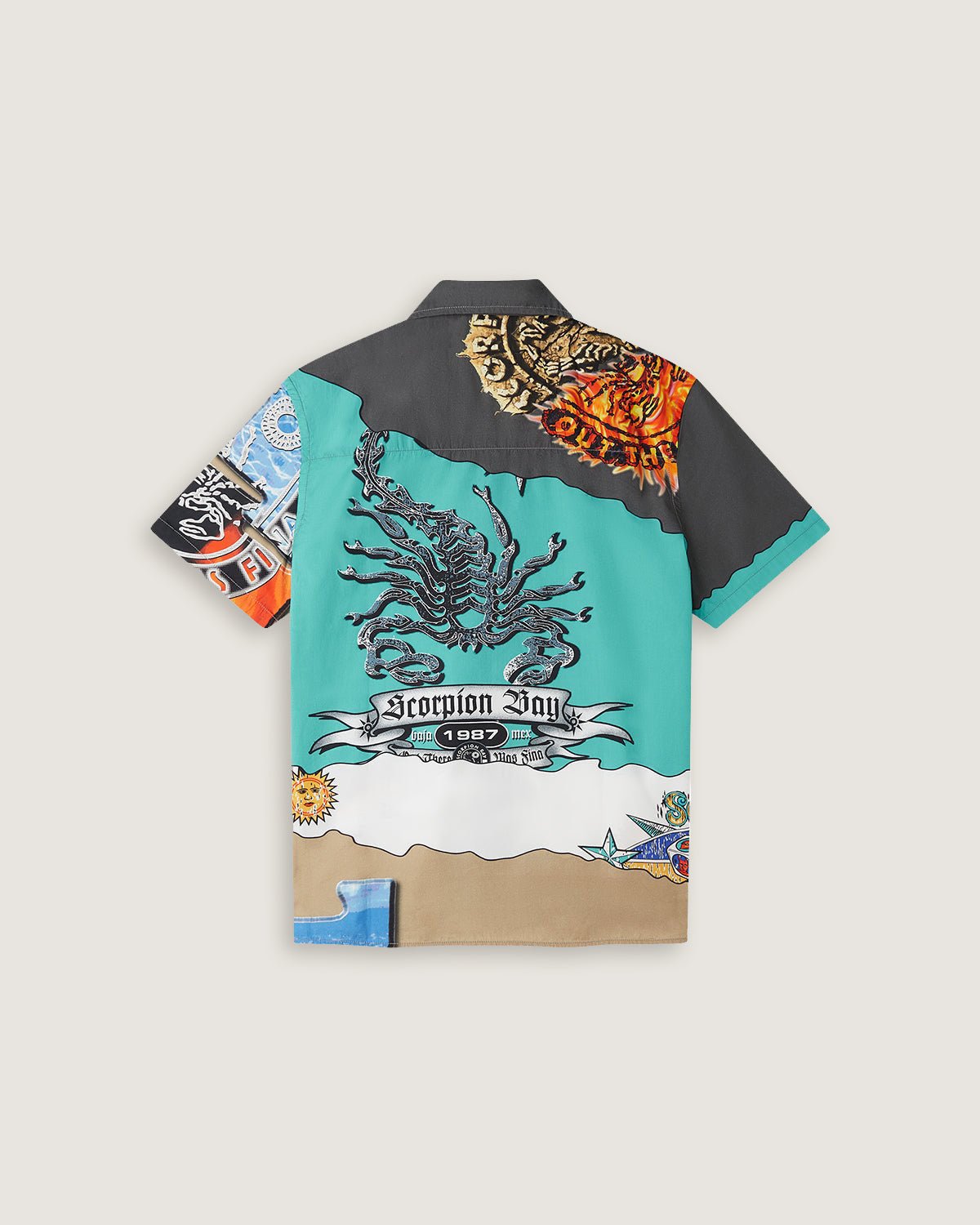 Camicia stampata "Back to the Bay" uomo - Scorpion Bay