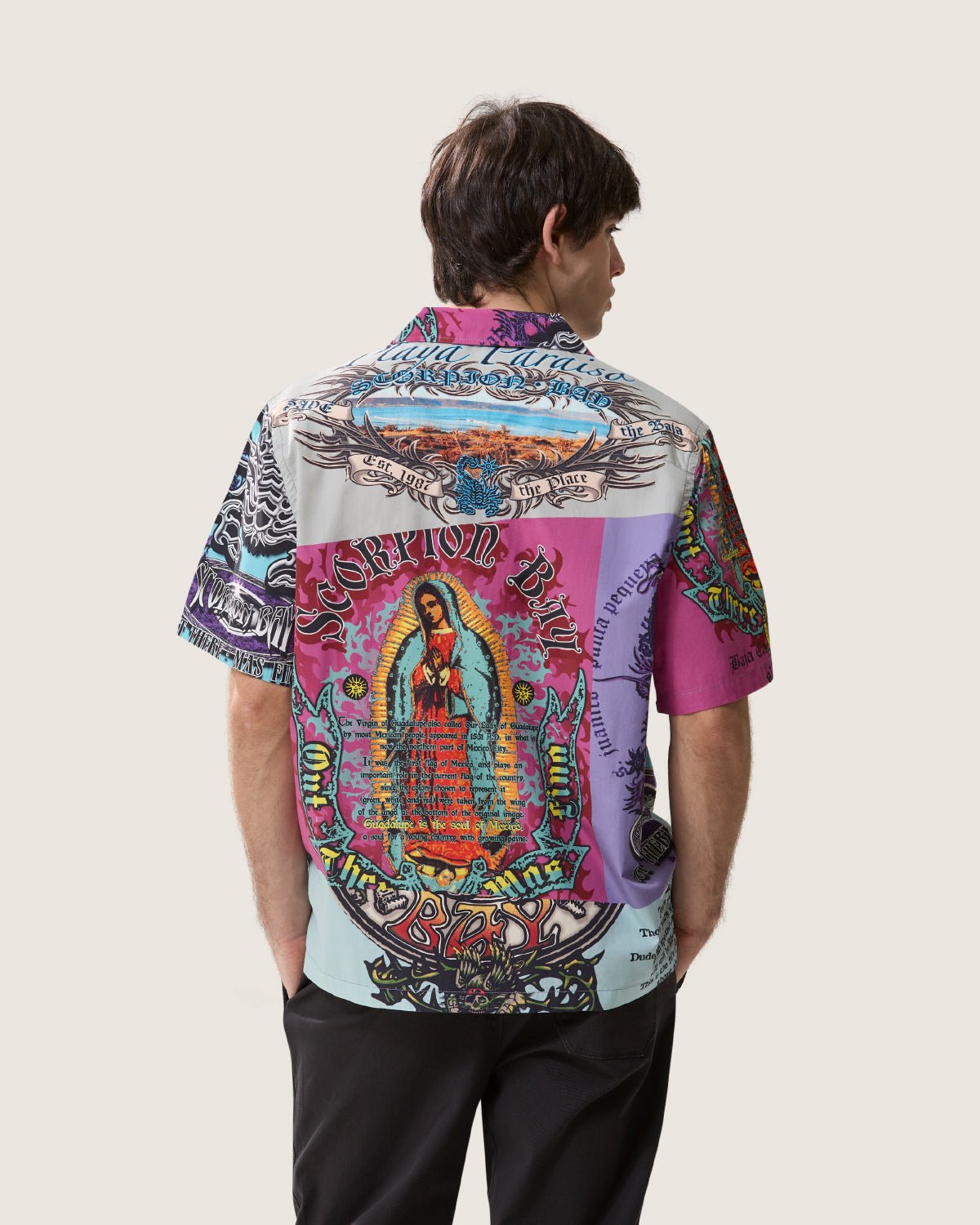 Camicia stampata "Guadalupe" uomo - Scorpion Bay
