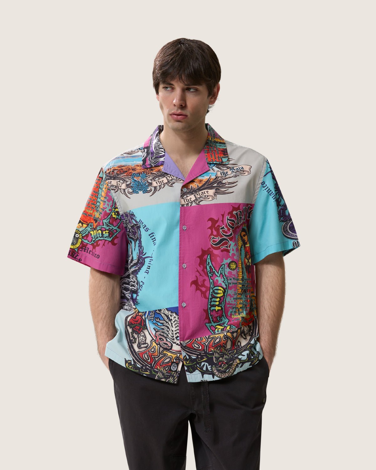 Camicia stampata "Guadalupe" uomo - Scorpion Bay