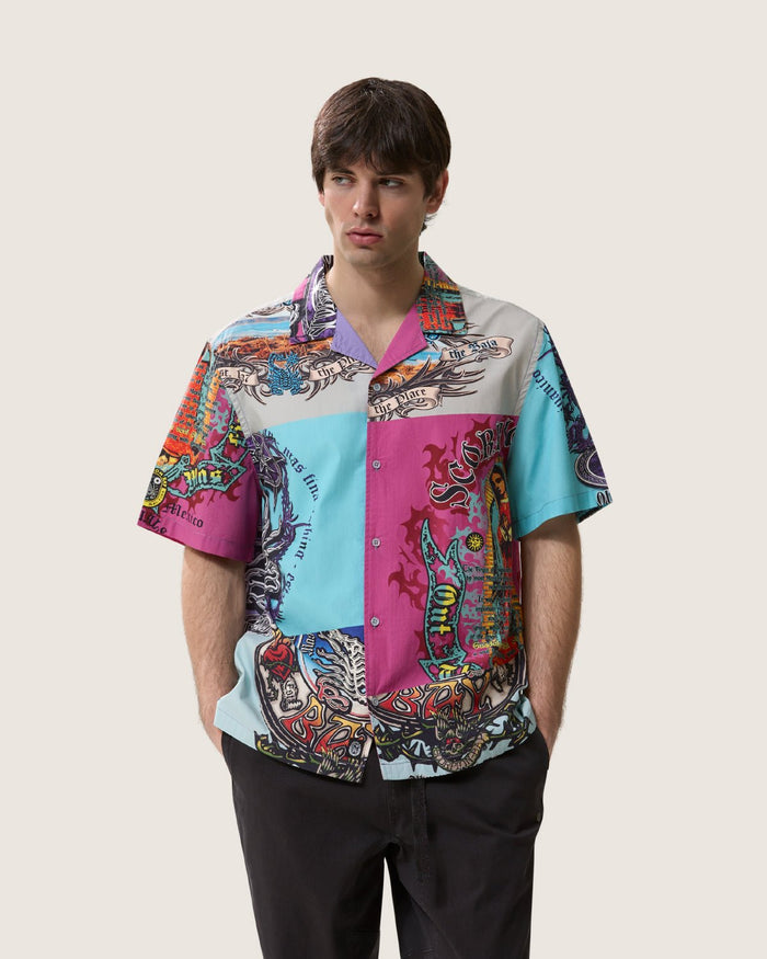 Camicia stampata "Guadalupe" uomo - Scorpion Bay