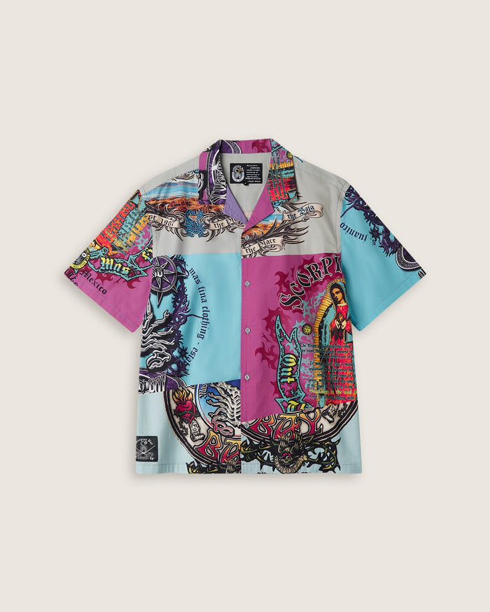 Camicia stampata "Guadalupe" uomo - Scorpion Bay