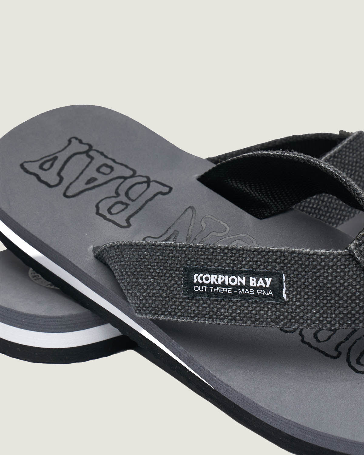 Ciabatta infradito con stampa logo "Outline" - Scorpion Bay