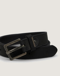 Cintura in pelle con logo impresso e lettering in metallo - Scorpion Bay