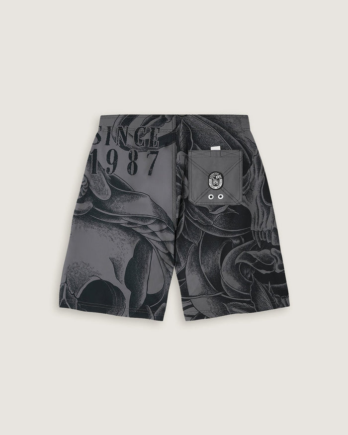 Costume board short stampato all over "Snake & Flowers" uomo - Scorpion Bay