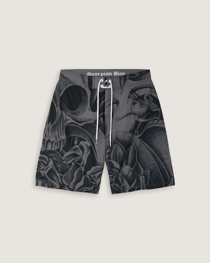 Costume board short stampato all over "Snake & Flowers" uomo - Scorpion Bay