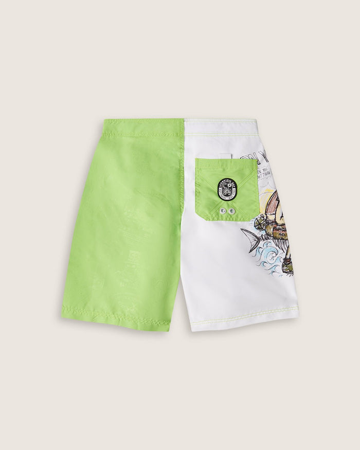 Costume board short stampato "Burn your maps" bambino - Scorpion Bay
