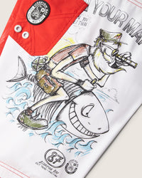 Costume board short stampato "Burn your maps" bambino - Scorpion Bay