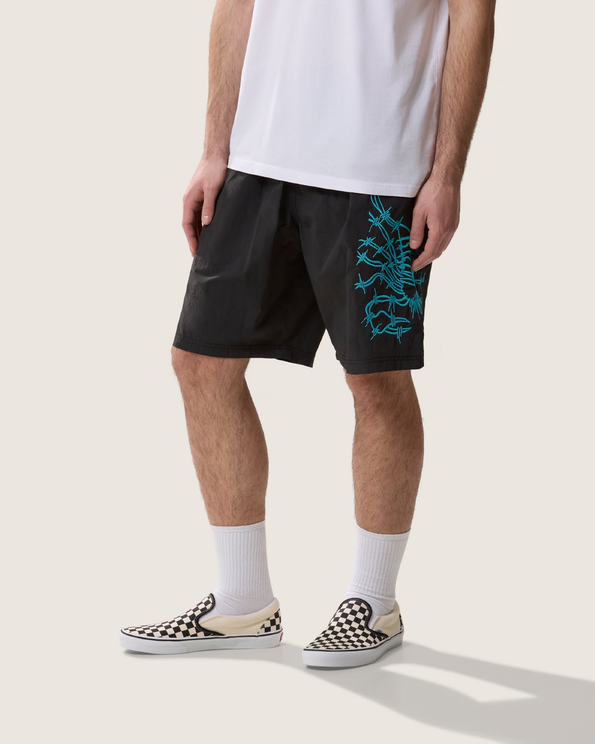 Costume jam con ricami e stampa water sensitive "Scorpion Symbols" uomo - Scorpion Bay
