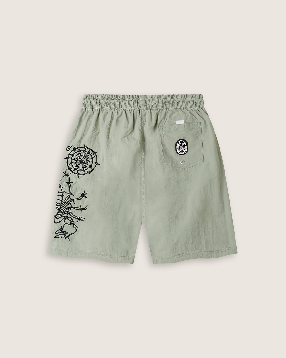 Costume jam con ricami e stampa water sensitive "Scorpion Symbols" uomo - Scorpion Bay