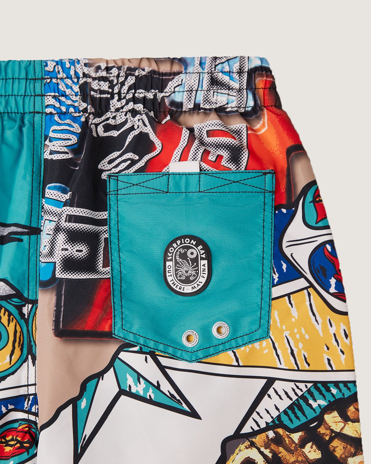 Costume jam con stampa all over "Back to the Bay" uomo - Scorpion Bay