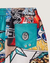 Costume jam con stampa all over "Back to the Bay" uomo - Scorpion Bay