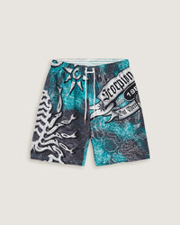 Costume jam con stampa all over "Blason" uomo - Scorpion Bay