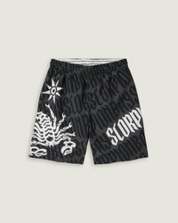 Costume jam con stampa all over "Gothic lettering" bambino - Scorpion Bay