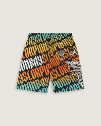 Costume jam con stampa all over "Gothic lettering" bambino - Scorpion Bay