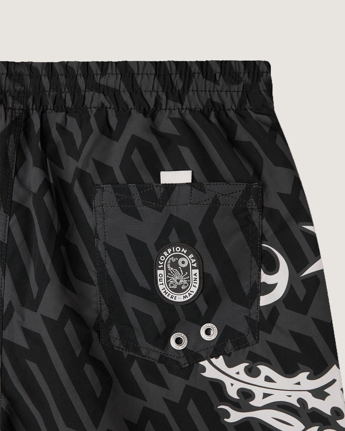 Costume jam con stampa all over "Gothic lettering" uomo - Scorpion Bay