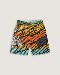 Costume jam con stampa all over "Gothic lettering" uomo - Scorpion Bay