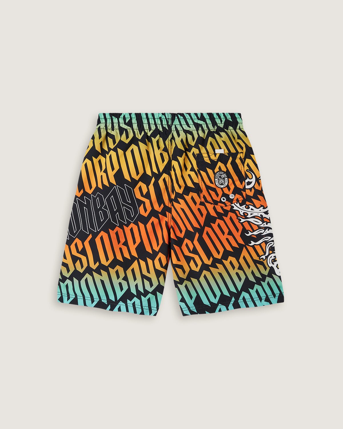 Costume jam con stampa all over "Gothic lettering" uomo - Scorpion Bay