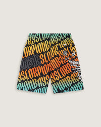 Costume jam con stampa all over "Gothic lettering" uomo - Scorpion Bay