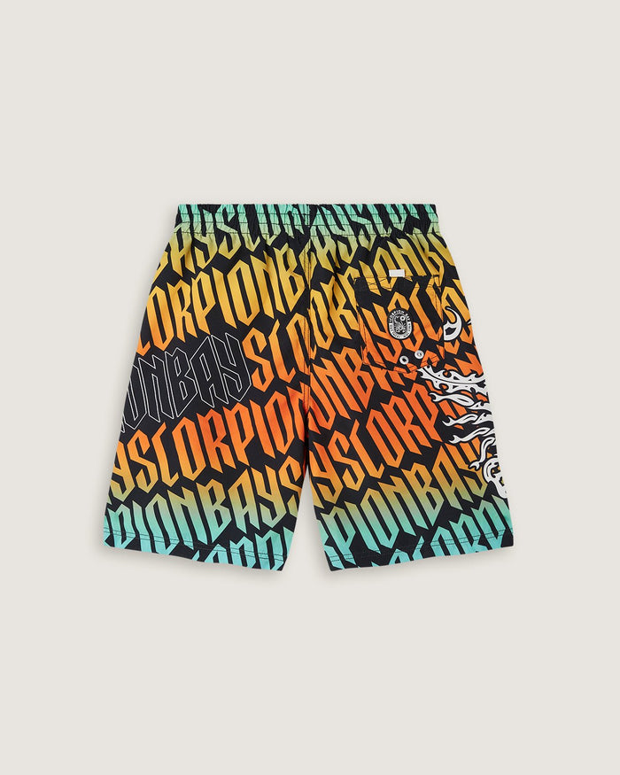 Costume jam con stampa all over "Gothic lettering" uomo - Scorpion Bay