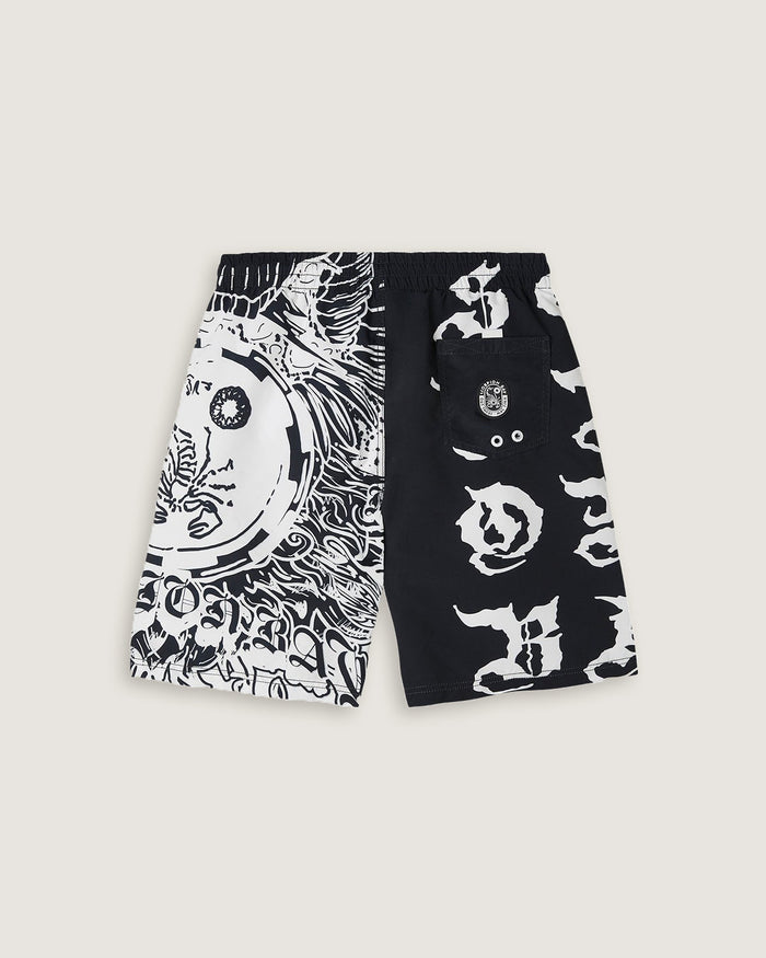 Costume jam con stampa all over "Oniric Skull" uomo - Scorpion Bay