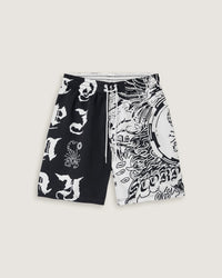 Costume jam con stampa all over "Oniric Skull" uomo - Scorpion Bay