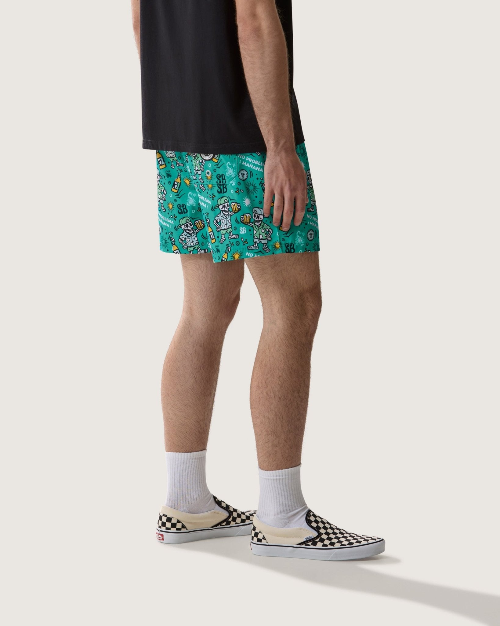 Costume volley con stampa "No Problema Mañana" uomo - Scorpion Bay