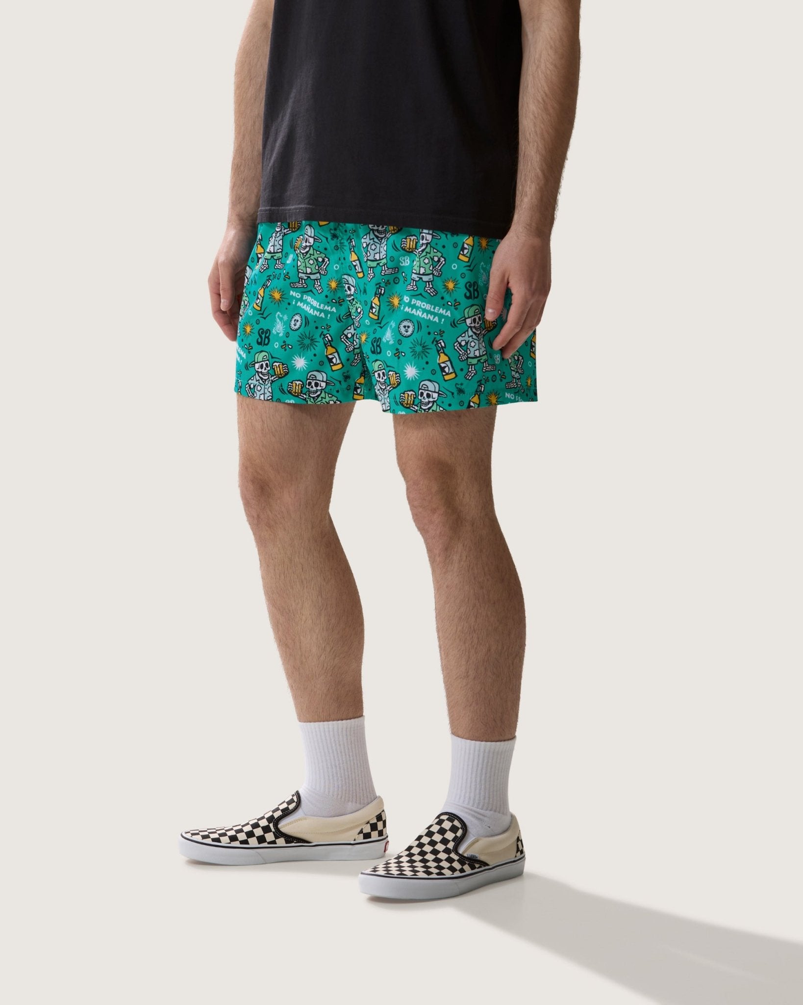 Costume volley con stampa "No Problema Mañana" uomo - Scorpion Bay