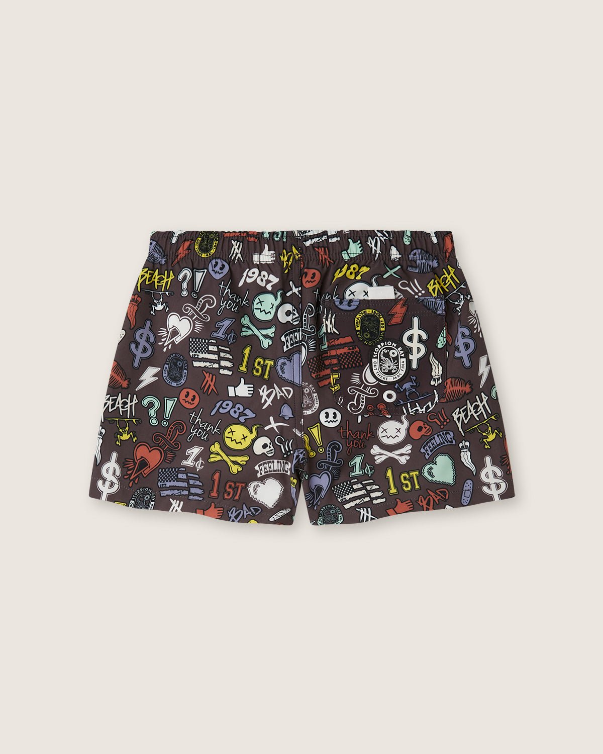 Costume volley con stampa "Stickers" bambino - Scorpion Bay