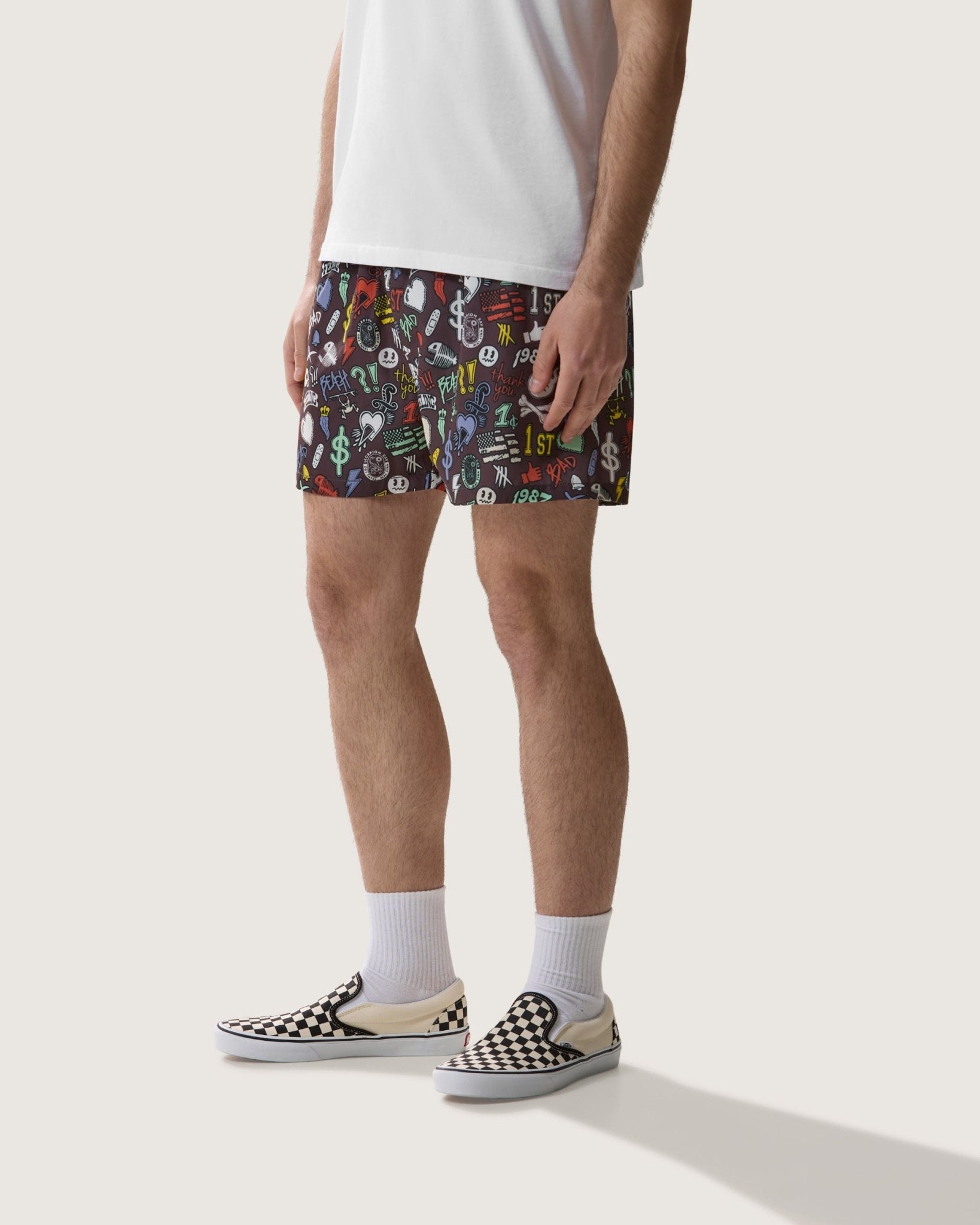 Costume volley con stampa "Stickers" uomo - Scorpion Bay
