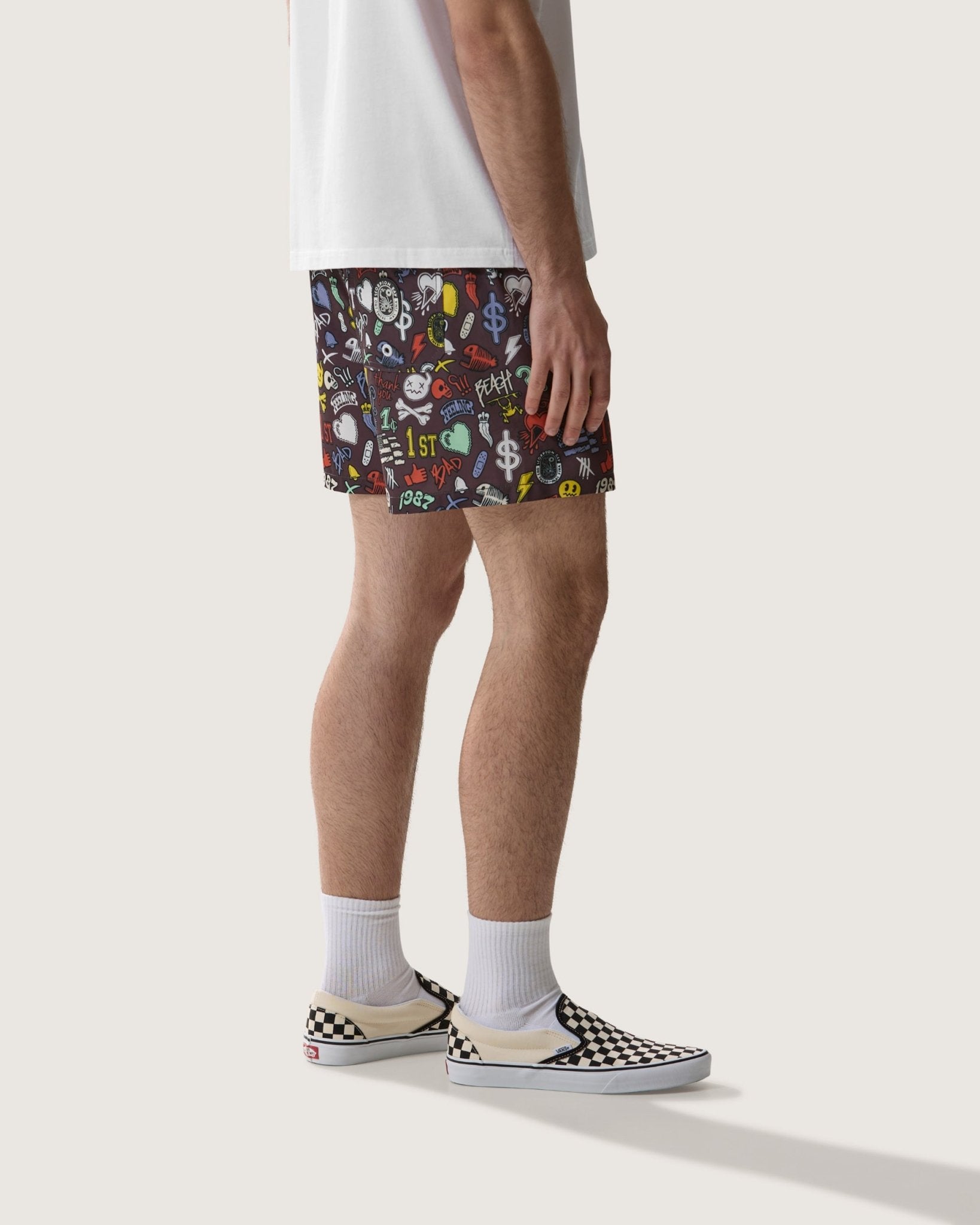 Costume volley con stampa "Stickers" uomo - Scorpion Bay